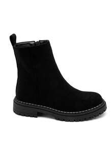 Boots Plates Confortables Pour Femme – Style Chic And Semelle Crantée - Black 2515A-1 - View 4