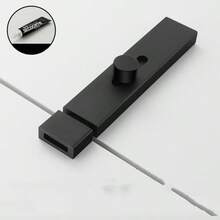 1pc Aluminum Alloy Door Latch, Sliding Door Push/Pull Door Surface Mount Small Latch, Thick Door Clasp Door Bolt Lock Hasp Fixture - Multicolor - View 13