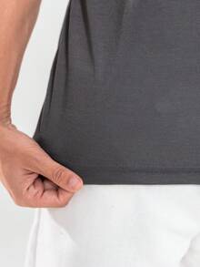 Men's Casual Gym Comfortable Premium Tank Top - Grey - View 8