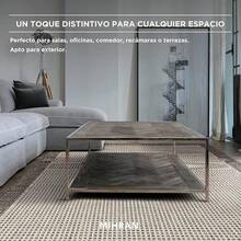 Alfombra beige para dormitorio con cubierta protectora|La alfombra perfecta para una decoración moderna y elegante del hogar.|Alfombra de Alta Calidad para Sala de Estar - Adecuada para Exteriores|Fácil de Limpiar - Aspiradora - con Guarda - Ver 8
