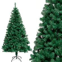 [8 Tùy chọn chiều cao] Cây thông Noel xanh / Trang trí ngày lễ cho gia đình & thương mại / Đồ trang trí Giáng sinh lá dày / Trang trí Giáng sinh - Cây thông Noel nhân tạo 60-300cm, Trang trí ngày lễ cho gia đình & thương mại, Trang trí phòng khách Giáng sinh, Trưng bày cửa sổ thương mại, Cây xanh lá dày - màu xanh lá - Xem 3