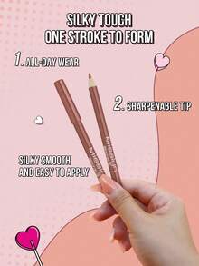 MISSLYN 1pc Smooth Lip Liner,Colorstay Longwear Rich Lip Pencil,Highly Pigmented Matte Lip Makeup,Soft Smooth Application Ultra Fine Natural Finish Lip Contour Pencil For Daily Wear,Party & Y2K Looks, Vegan & Cruelty-Free,Brand Beauty Cosmetics - 138 - View 5