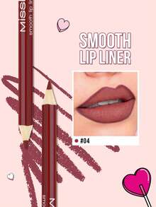 Misslyn Matita per labbra liscia, fondotinta Colorstay, rossetti a lunga tenuta dai colori intensi, applicazione morbida, matita per labbra, trucco Y2K per feste, spiaggia, viaggi, vacanze, campeggio, all'aperto, regalo, moda rosa, nuovo anno, cosmetica, cosplay, migliore viaggi, festival, colore, campus scolastico, fascino, Capodanno cinese, naturale, alto pigmento, trucco labbra naturale, matite morbide, lunga tenuta, ultra fine, opaco, regali di San Valentino, vegano, senza crudeltà