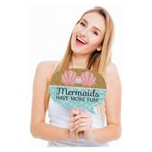 Funny Boho Botanical Bride - Greenery Bridal Shower And Wedding Party Photo Booth Props Kit - 10 Piece