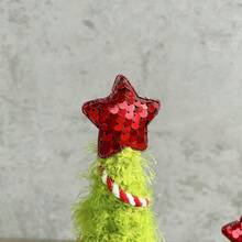 Whimsical Christmas Tree Artificial Holiday Tree Plush Tabletop Decorations For Home Office Party