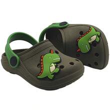 Children's Slippers For Boys And Girls With 3D Capybara Designs - Dinosaurio verde militar - Ver 2