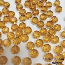 Red Beads & Bead Assortments 4/6/8mm Clear Flat Round Faceted Glass Bead For Jewelry Making DIY Bracelet Beading Crafts