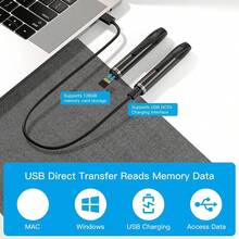 Pen With Audio And Video Recording Function, 1080P FHD Video, Portable Monitoring USB MP3 Player, Rechargeable Battery, Touch And Card Slot, Includes 32GB Memory Card, With Video - Indoor Portable Use - 黑色 - 查看 3