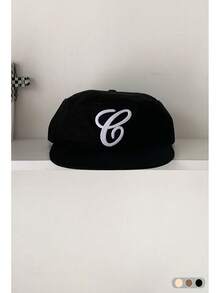 1 peça Boné de aba reta com cano alto, boné retrô de skate com 5 painéis, chapéu feminino com aba camuflada, boné de beisebol xadrez de veludo cotelê com letras americanas originais da BiteBerry, chapéu de sol casual simples e moderno unissex de veludo cotelê, boné estilo hippie chic para skatistas de rua ao ar livre - Boné de beisebol símbolo - Ver 13