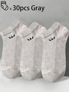 100只/80只/50只/30只/20只/10只/8只/4只装 舒适、吸湿排汗、抗菌、透气针织内衬袜 - 母亲节礼物，男女通用，长袜，吸汗防臭，弹性柔软，时尚纯色，适合春、夏、秋、冬四季穿着，休闲、日常穿着、瑜伽/运动