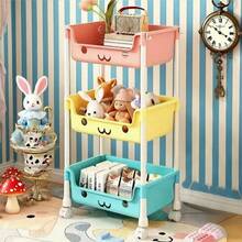 5-Tier Multi-Layer Rolling Storage Cart, Macaron White Plastic Multi-Purpose Trolley With Lockable Casters, Removable Mobile Organizer For Consumables And Sundries, Space-Saving Storage Shelf For Kitchen, Bathroom, Laundry Room, Dormitory And Living Room, Practical Household Organizer, Ideal Gift For Halloween, Christmas And Daily Use - Màu sắc macaron nhiều màu - Xem 6