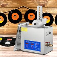 Limpiador ultrasónico 6L Limpiador ultrasónico de vinilo 7-12 pulgadas 8 discos Máquina de limpieza ultrasónica de vinilo 180W Limpiador ultrasónico de discos con rejilla de secado para tienda en casa - 6L 8 álbumes - Ver 9