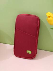 High-Quality Travel Passport Wallet With Zipper, ID And Credit Card Holder, And Phone Pocket - Black And White Mesh Storage Bag, Portable Foldable Silicone Storage Bag | Essential Vacation Secure Document Storage | Stylish Design, Perfect For All Seasons: Spring, Summer, Fall, Winter, And Family Vacation Passport Holder - Multicolor - View 13