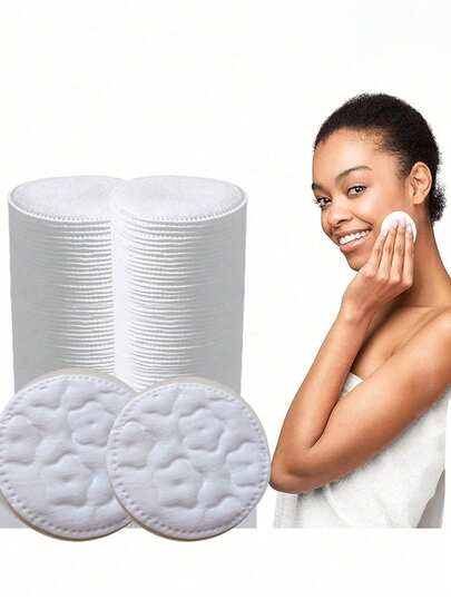 500 pezzi Dischetti struccanti e detergenti per il viso monouso e rotondi - Multiuso, senza alcool, senza sostanze chimiche per la rimozione dello smalto, la pulizia quotidiana del viso e la rimozione del trucco - Scelta ideale per la cura della pelle, regalo perfetto per San Valentino, dischetti struccanti rotondi, con texture morbida in tre strati