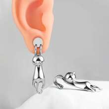 1PC Cool Chain 316 Stainless Steel Ear Weights Hangers Expander Piercing Women Man Earrings Body Jewelry 6mm 2G