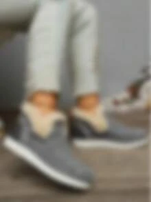 New Women's Fashion Boots For Autumn/Winter 2025. Suede Boots With Warm Fleece Lining, Flat Sole, Anti - Slip, Thickened And Short - Shafted Snow Boots