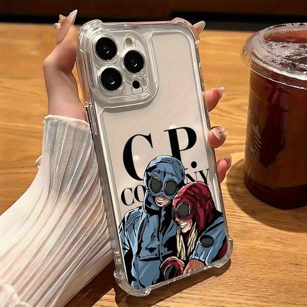 Fashion  South CP Jacket Couple Phone Case Compatible With IPhone 16 15 14 13 12 11 Pro Max Shockproof Transparent Soft Back Cover