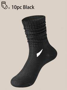 40 pièces/30 pièces/24 pièces Chaussettes de sport confortables unisexes, convenant aux sports et à l'entraînement, chaussettes longues pour femmes, port décontracté et professionnel, antibactériennes, douces, noires et blanches, résistantes aux odeurs, absorbantes, douces et légères, convenant à l'automne/hiver, 20 pièces/10 pièces/8 pièces/6 pièces/4 pièces/2 pièces