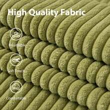 MAXYOYO L-Shaped Modular Sofa With Convertible Left/Right Ottoman,Cloud-Textured Tufted Cushions,Four Combinations,Sofa In A Box,No Assembly Required - Green - View 6
