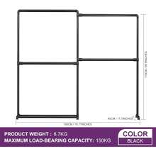 Clothes Rail For Bedroom, Clothing Rails Heavy Duty Clothes Racks For Hanging Clothes, Black - por defecto - Ver 5