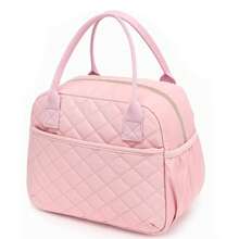 New Fashionable Large Capacity Lunch Bag, Portable Tote Bag, Women's Tote Bag, Bring Food To Work, Commute, Daily Insulation, Fitness, Swimming, Travel, Reusable Refrigerated Bag, Can Store Food Boxes, Beverages, Packaged Food, Etc. When Working In The Office Or Camping, It Can Keep The Physical Object Hot/Cold For Several Hours. It Is A Must-Have For Outdoor Enthusiasts, Office Workers, And Returning To School Scenes - 彩色 - 查看 11