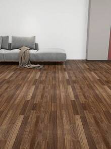 ucdfi 1 Roll Vinyl Flooring Thickened Wood Grain PVC Self-Adhesive Stickers Waterproof Floor Wall Decals For Indoor Home Decor Wall Paper Wallpaper Peel And Stick Waterproof And Wear-Resistant Stickers Wall Stickers Wall Decor Room Decor - Mocha Brown - View 4