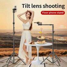 1 Stück ausziehbarer, faltbarer und drehbarer Smartphone Selfie Ständer, Tischstativ für Overhead-Aufnahmen, multifunktionaler Ständer für Livestreaming, Geschenk für Familie und Freunde, ohne Batterie