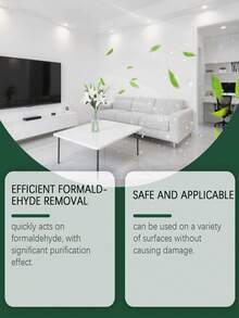 jakehoe 1 Bottle 100ml Formaldehyde Removal Spray, Air Freshener, Deodorizer, Home Care Formaldehyde Purifier, Air Freshening Deodorizer, Highly Effective, Suitable For Home And Office, Versatile Application