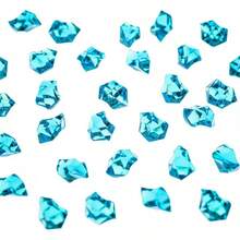 2025Super Z Outlet 120 Pack Acrylic Color Ice Rock Crystals Treasure Gems For Table Scatters, Home Vase Fillers, Event, Wedding, Arts & Crafts, Birthday Decoration Favor (1" Inch)(Apple Green) - 綠松石 - 查看 1