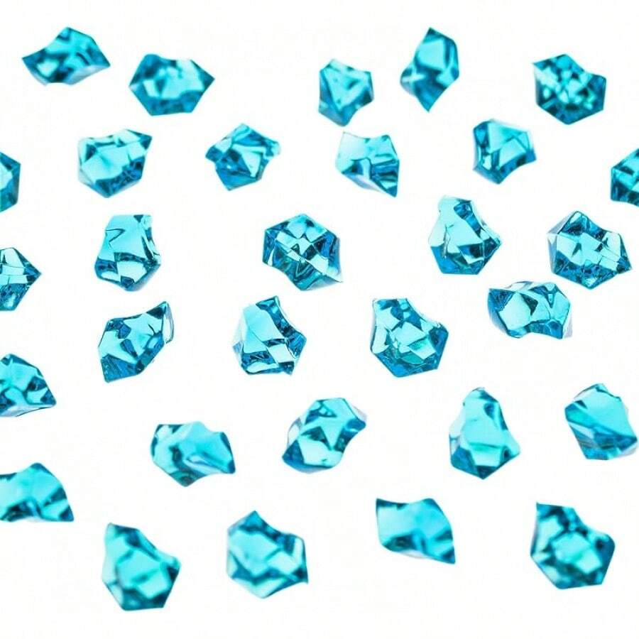 2025Super Z Outlet 120 Pack Acrylic Color Ice Rock Crystals Treasure Gems For Table Scatters, Home Vase Fillers, Event, Wedding, Arts & Crafts, Birthday Decoration Favor (1" Inch)(Apple Green) - 綠松石 - 查看 1