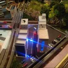 Escala 1:250 1:300 Modelo de coche en miniatura de simulación, Juguetes de modelos de coches en miniatura, Vehículo de plástico ABS pintado para material de construcción de maquetas, escenas de mesa de , kits de dioramas