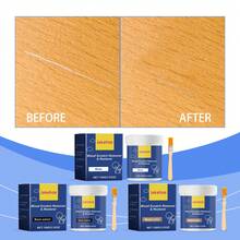 Jakehoe Wooden Furniture Repair Paste - Wood Table Chair Floor Erase Scratches Long-Lasting Protection Waterproof Anti-Fouling Strong Adhesion Polishing Restores Like New - 100g Three Color Options - 楓木色 - 查看 1