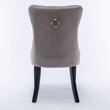 Chair Covers & Cushions - Grey + Velvet + Foam - View 6
