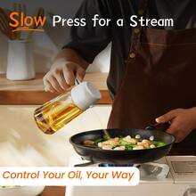 Kitchen Olive Oil Dispenser Bottle -2 In 1 Oil Dispenser And Oil Spray For Cooking, Air Frying Pan, Salad, Olive Oil Spray