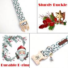 Elegante collar de perro con pequeña cola para Navidad, collar de mascota suave y ajustable para perros en época festiva