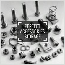 Storage Bins Parts Rack 36Pcs Bin Organizer Garage Plastic Shop, Tools Men - Standard - View 8