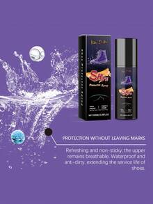 1包100ml鞋子防污防水喷雾防水剂运动鞋防水喷雾清洁灰尘污渍防水防雨鞋子护理喷雾全天保护持久防水效果轻松应对阴雨天气保持双脚干爽大米防水喷雾