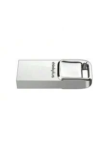 Lenovo TU201 USB 2.0 Metal USB Flash Drive For Student Learning Data Transfer Compatible With Computers, Cars, And Various Devices - Pearl Nickel - View 2
