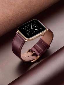 Compatible With Apple Watch Bands, Successful Business Women's Band, Soft & Comfortable Leather Strap, Compatible With Apple Watch Ultra 3/2/1 Series S10/S9/S8/S7/S6/S5/S4/S3/S2/S1, 38mm/40mm/41mm/42mm/44mm/45mm/46mm/49mm, Great Gift For Her