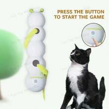 追虫趣猫玩具，智能感应自动逗猫器，猫咪自解闷神器，毛毛虫玩耍。