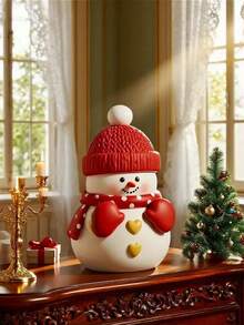 1 Stück Neue Weihnachtsserie Silikon Schneemann Kerzengießform, 3D schmelzender Schneemann Form zum Kerzengießen, Weihnachtsdekoration Basteln, Seife, Epoxidharz, DIY Basteln