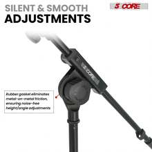 5 CORE 5Core Microphone Stand Floor Adjustable With Metal Boom Arm - màu đen - Xem 2