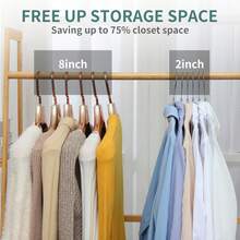 50 Piece Velvet Hanger, Clothes Hanger With Rotary Hook, Non-Slip, Non-Crease, Space Saving, 0.2 Inch Thick, 16.5 Inch For Long Coat, Shirt, Dress, Pants, Tie.Gray/Black/White/Red/Blue/Purple/Pink/Green