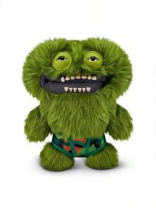 ZURU ​ZURU FUGGLER Green Count McGrew Bug-Eyed Monster 24CM - Camouflage Underwear Ugly Funny Plush Doll Gift
