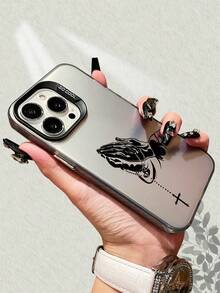 Praying Hands With Rosary And Cross Pattern Phone Case TPU IMD Shockproof Protective Cover Compatible With IPhone 15 14 13 12 11 S24 S23 S22 Religious - Themed Devotional Design Soft Back Shell - màu đen - Xem 2