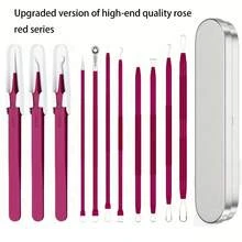 祛痘工具套装，包含黑头去除器、瑕疵去除器和深层清洁面部护理工具 - 粉刺針 - 查看 29