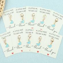 Women's Heart Design Alloy Keychain With Personalized Note - Golden Charm, Cartoon Heart, Thank You Gift For Teacher, Girlfriend, Mom, Best Friend | Personalized Gift | Ideal For Christmas Car Accessories Cute Goth Y2k Bag Accessories Lanyards With Id Holder Car Accessories Bag Charms