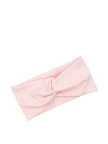 3件套女士针织发带套装，粉色调，适合派对和休闲外出，粉色配饰发带头巾发箍吸汗带，秋冬季女士度假装扮发饰，优雅围巾女士头巾柔软头巾