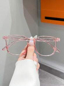 1-Piece Set Of Bohemian Style Women's Glasses With Oversized Plastic Frame, High-Quality Texture For Daily Wear, Exuding A Sense Of Temperament. Preferred Accessories For Shopping/Work/Afternoon Tea - 彩色 - 查看 3