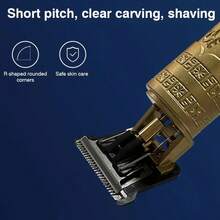 Professional Hair Trimmer For Men, Beard Trimmer Hair Clippers For Men, Cordless Rechargeable Hair Trimmer Cutting Grooming Kit, Beard Shaver Barbershop - màu đen - Xem 3